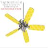 Wavey Yellow - Ceiling Fan Skin Kit fits most 42 inch fans (FAN and BLADES SOLD SEPARATELY) view 2