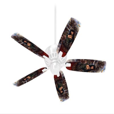 Time Traveler - Ceiling Fan Skin Kit fits most 42 inch fans (FAN and BLADES SOLD SEPARATELY)