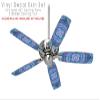 Tie Dye Circles and Squares 100 - Ceiling Fan Skin Kit fits most 42 inch fans (FAN and BLADES SOLD SEPARATELY) view 2