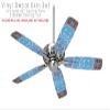 Tie Dye Happy 101 - Ceiling Fan Skin Kit fits most 42 inch fans (FAN and BLADES SOLD SEPARATELY) view 2
