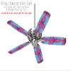 Tie Dye Peace Sign 100 - Ceiling Fan Skin Kit fits most 42 inch fans (FAN and BLADES SOLD SEPARATELY) view 2