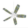 Tie Dye Peace Sign 102 - Ceiling Fan Skin Kit fits most 42 inch fans (FAN and BLADES SOLD SEPARATELY) view 1