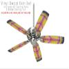 Tie Dye Peace Sign 104 - Ceiling Fan Skin Kit fits most 42 inch fans (FAN and BLADES SOLD SEPARATELY) view 2