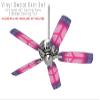 Tie Dye Peace Sign 110 - Ceiling Fan Skin Kit fits most 42 inch fans (FAN and BLADES SOLD SEPARATELY) view 2