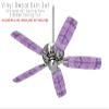 Tie Dye Peace Sign 112 - Ceiling Fan Skin Kit fits most 42 inch fans (FAN and BLADES SOLD SEPARATELY) view 2