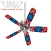 Tie Dye Star 100 - Ceiling Fan Skin Kit fits most 42 inch fans (FAN and BLADES SOLD SEPARATELY) view 2