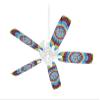 Tie Dye Swirl 100 - Ceiling Fan Skin Kit fits most 42 inch fans (FAN and BLADES SOLD SEPARATELY) view 1