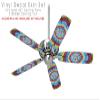 Tie Dye Swirl 100 - Ceiling Fan Skin Kit fits most 42 inch fans (FAN and BLADES SOLD SEPARATELY) view 2