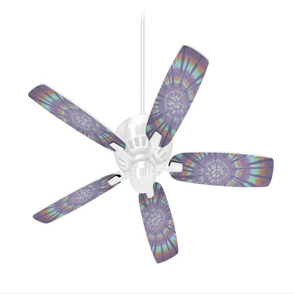 Tie Dye Swirl 103 - Ceiling Fan Skin Kit fits most 42 inch fans (FAN and BLADES SOLD SEPARATELY)