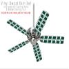 Squared Hunter Green - Ceiling Fan Skin Kit fits most 42 inch fans (FAN and BLADES SOLD SEPARATELY) view 2