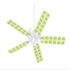 Squared Sage Green - Ceiling Fan Skin Kit fits most 42 inch fans (FAN and BLADES SOLD SEPARATELY) view 1