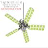 Squared Sage Green - Ceiling Fan Skin Kit fits most 42 inch fans (FAN and BLADES SOLD SEPARATELY) view 2