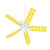 Squared Yellow - Ceiling Fan Skin Kit fits most 42 inch fans (FAN and BLADES SOLD SEPARATELY) view 1