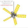 Squared Yellow - Ceiling Fan Skin Kit fits most 42 inch fans (FAN and BLADES SOLD SEPARATELY) view 2