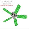 Wavey Green - Ceiling Fan Skin Kit fits most 42 inch fans (FAN and BLADES SOLD SEPARATELY) view 2