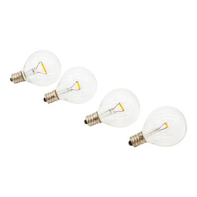 Kurt S. Adler G40 E12 Replacement LED Bulbs for B085M6HVPC, 4 Piece Set