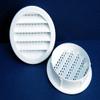 Maurice Franklin Louver-2" Round White Polypropylene Plastic Louver with Insect Screen System (Priced Per Bag of 6). Item #2" PLW-100 view 1