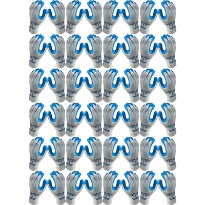 Atlas Fit 300 Blue Latex Palm-Dipped Blue Rubber Work Glove X-Large, 144-Pair