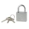 uxcell 30mm Width Silver Tone Metal Shackle Security Padlock w 3 Keys view 1