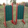 3 Panel Barn Door Wood Wing Standards 5 Foot Redwood/White view 2