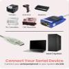 Gearmo USB to Serial RS-232 Adapter with LED Indicators, FTDI Chipset, Supports Windows 11/10/8.1/8/7, Mac OS X 10.6 and Above view 2