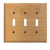 Switchplate Maple Hardwood Triple Toggle | Renovator's Supply view 1