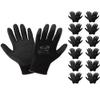 Global Glove PUG-17 Lightweight Polyurethane Dipped Work Gloves, Anti-Static/Electrostatic Compliant with Secure Grip, Bare Hand Sensitivity, Black, 12 Pairs, Extra-Large view 1