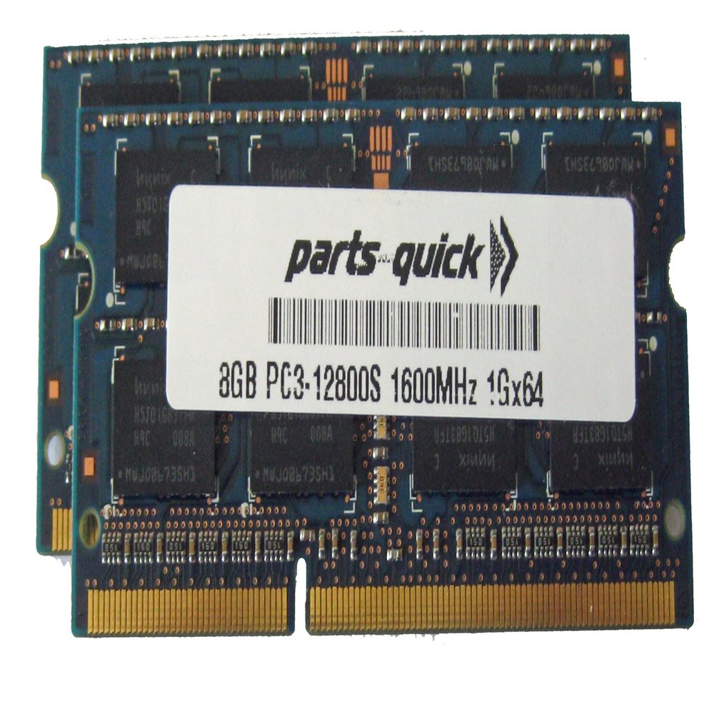 16GB 2 x 8GB Kit DDR3 Desktop Memory for Sony VAIO L Series All-in-One SVL24112FXW PC3-12800S 204 pin 1600MHz SODIMM RAM (PARTS-QUICK BRAND)