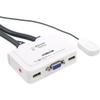 InLine 60613I KVM Switch with Audio (2x VGA, USB with Tail Lead. view 1