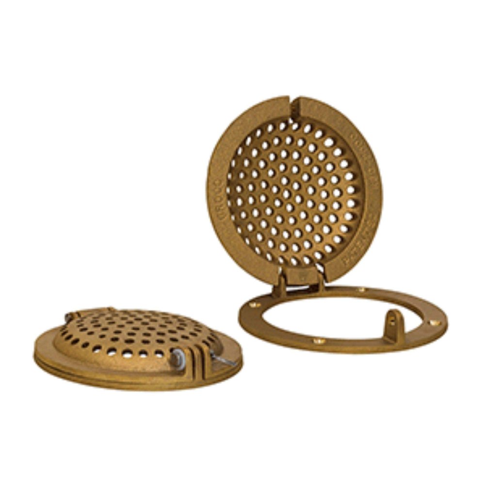 GROCO Bronze Round Hull Strainer w/Access Door f/Up to 2" Thru-Hull