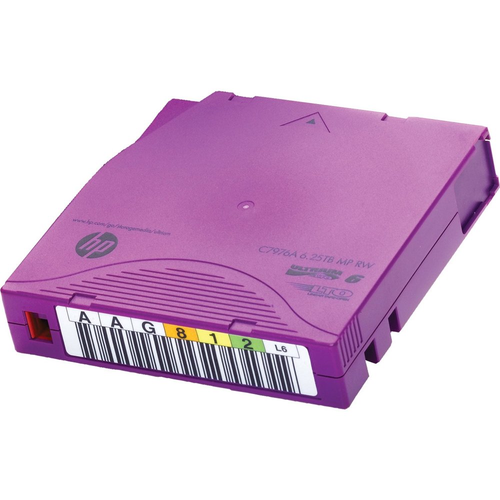 C7976AL LTO-6 Ultrium 6.25 TB MP RW Custom Labeled Data Cartridge 20 Pack
