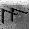 Wall Control Pegboard 16in x 32in Horizontal Black Metal Pegboard Tool Board Panel view 3