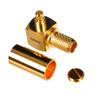 AIR802 MMCX Plug-Male Right Angle Crimp Connector for RG58, CA195 and Times Microwave's LMR195 view 1