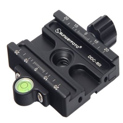SUNWAYFOTO DDC-60i 60mm Screw Knob Clamp Arca Comp 1/4" 3/8" Sunway