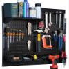 Wall Control Metal Pegboard Utility Tool Storage Kit with Black Pegboard and Black Accessories view 1