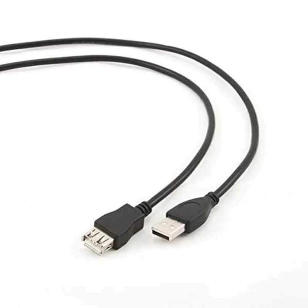 Gembird 3m USB 2.0 A M/FM - USB Cables (USB A, USB A, Male/Female, Black)