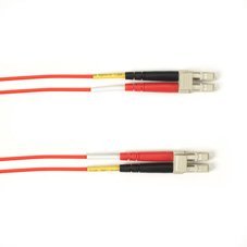 Black Box FOCMR50-010M-LCLC-RD OM2 50/125 MULTIMODE Fiber Optic Patch Cable - OFNR PVC, LC to LC, RED, 10-M (32