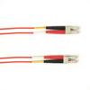Black Box FOCMR50-010M-LCLC-RD OM2 50/125 MULTIMODE Fiber Optic Patch Cable - OFNR PVC, LC to LC, RED, 10-M (32 view 1