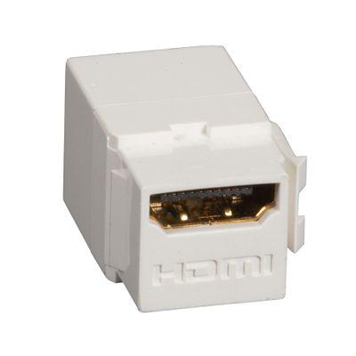 Black Box Snap Fitting - HDMI, Female/Female, Office White
