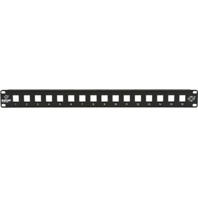 Black Box Multimedia Patch Panel, 1U, 16-Port