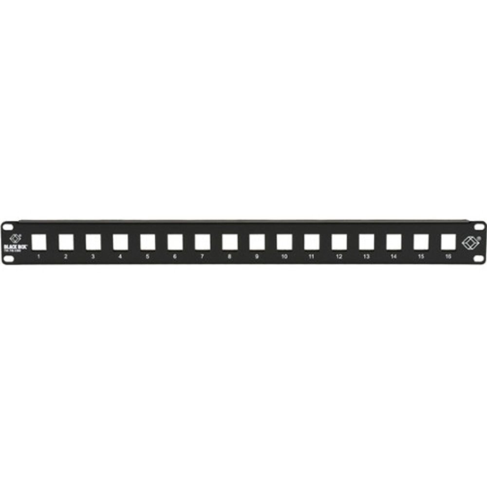 Black Box Multimedia Patch Panel, 1U, 16-Port