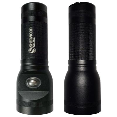 1,000 Lumens Flashlight. Aircraft Grade Aluminum Housing. Sherwood ST1000 Light.