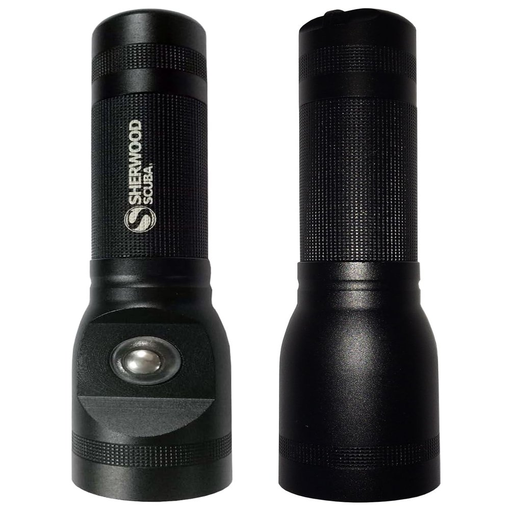 1,000 Lumens Flashlight. Aircraft Grade Aluminum Housing. Sherwood ST1000 Light.