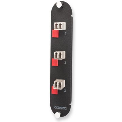3 PORT PANEL LC DUP 62.5/125, LOADED; CERAMIC INSERT; USE W/
