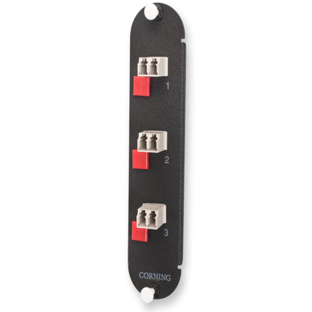 3 PORT PANEL LC DUP 62.5/125, LOADED; CERAMIC INSERT; USE W/