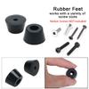 uxcell Rubber Pads Furniture Table Chair Leg Tips End Caps 32x24x18mm 3 Pcs view 3