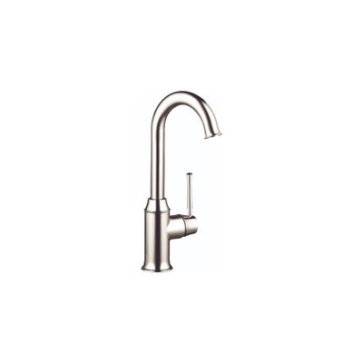 hansgrohe Talis C Brushed Nickel Bar Kitchen Faucet, Bar Sink Faucet Single Hole, Faucet for Kitchen Sink, Polished Nickel 04217830