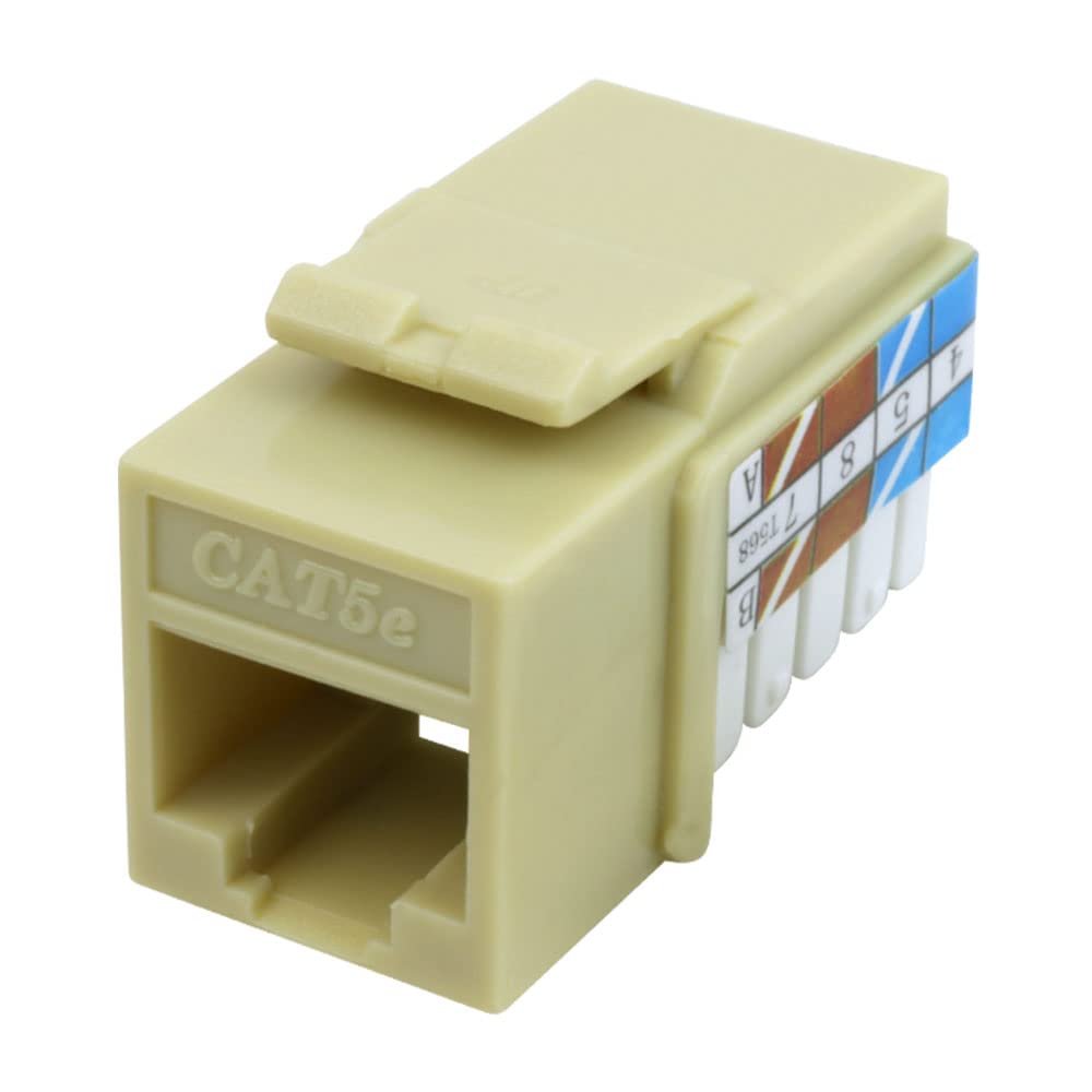 Cat5e Keystone Jack Insert, Ivory