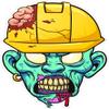3  Blue Zombie w/Hard Hat Hardhat/Helmet Stickers 2 H169 view 1