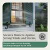 Renovators Supply Manufacturing Black Shutter Dogs 6.5 in. S Shaped Cast Aluminum Shutter Dogs with Mounting Hardware Pack of 12 view 3